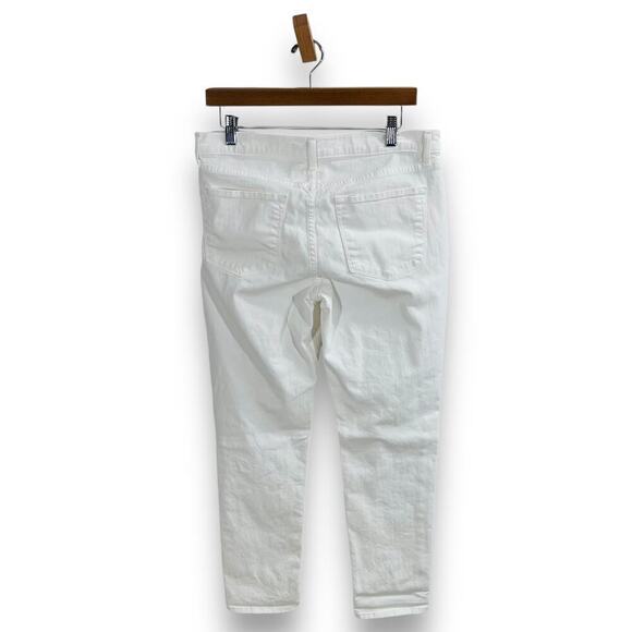 J Brand White Straight Skinny Button Fly Jeans Size 28 Modern Classic - Picture 4 of 11